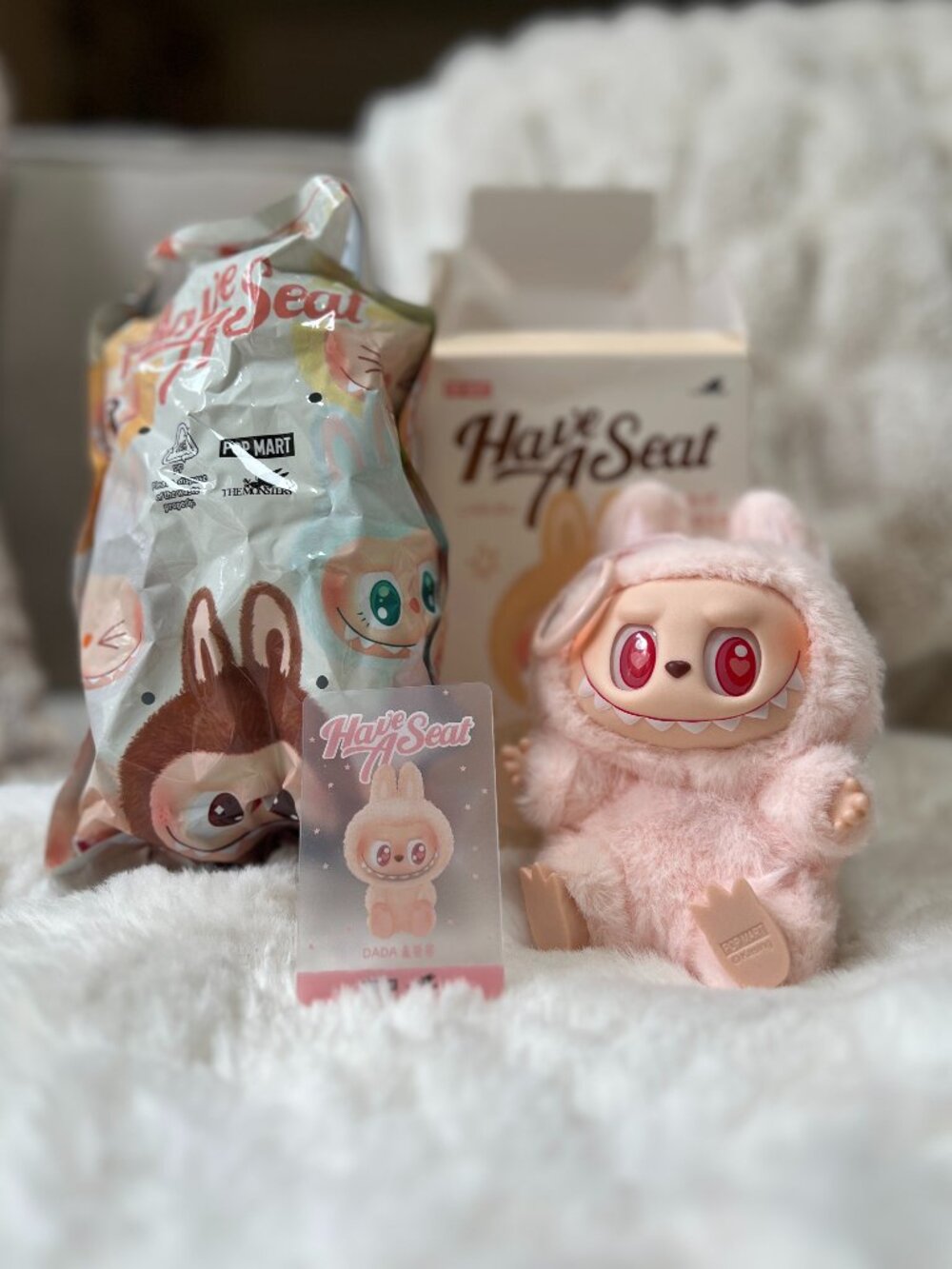 LABUBU Have a Seat DADA Plush Keychain